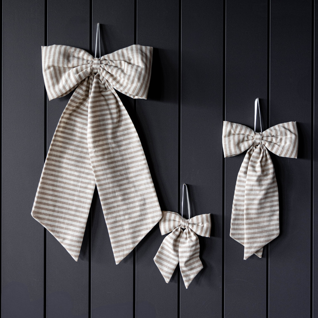 Striped Fabric Bow