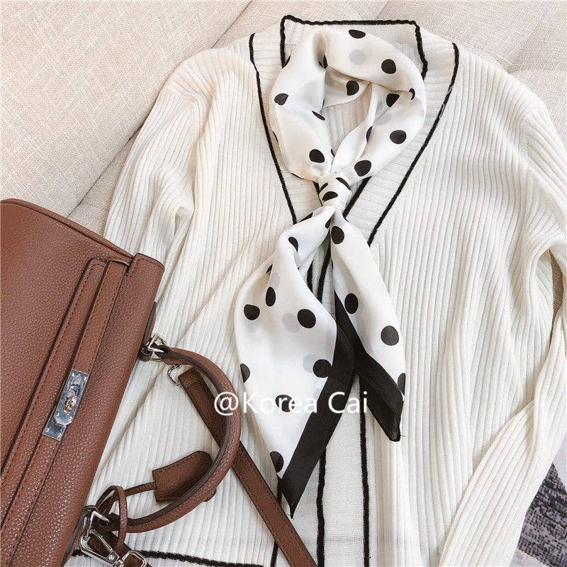 Retro Chic Silk Scarf