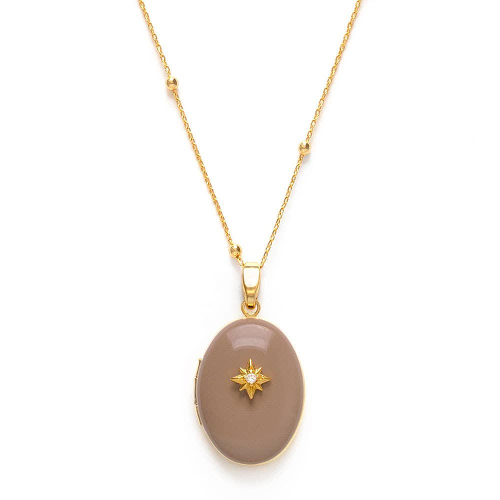 Evening Star Locket Necklace