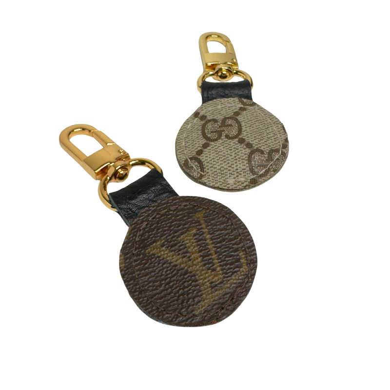 Le Charm Upcycled Designer LV Keychain