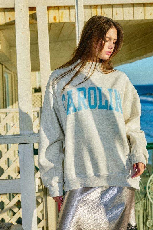 Carolina Mock Neck Sweatshirt