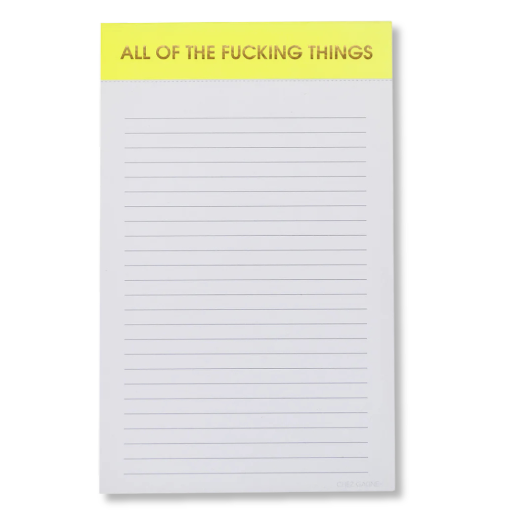 All Of The F*cking Things  Notepad