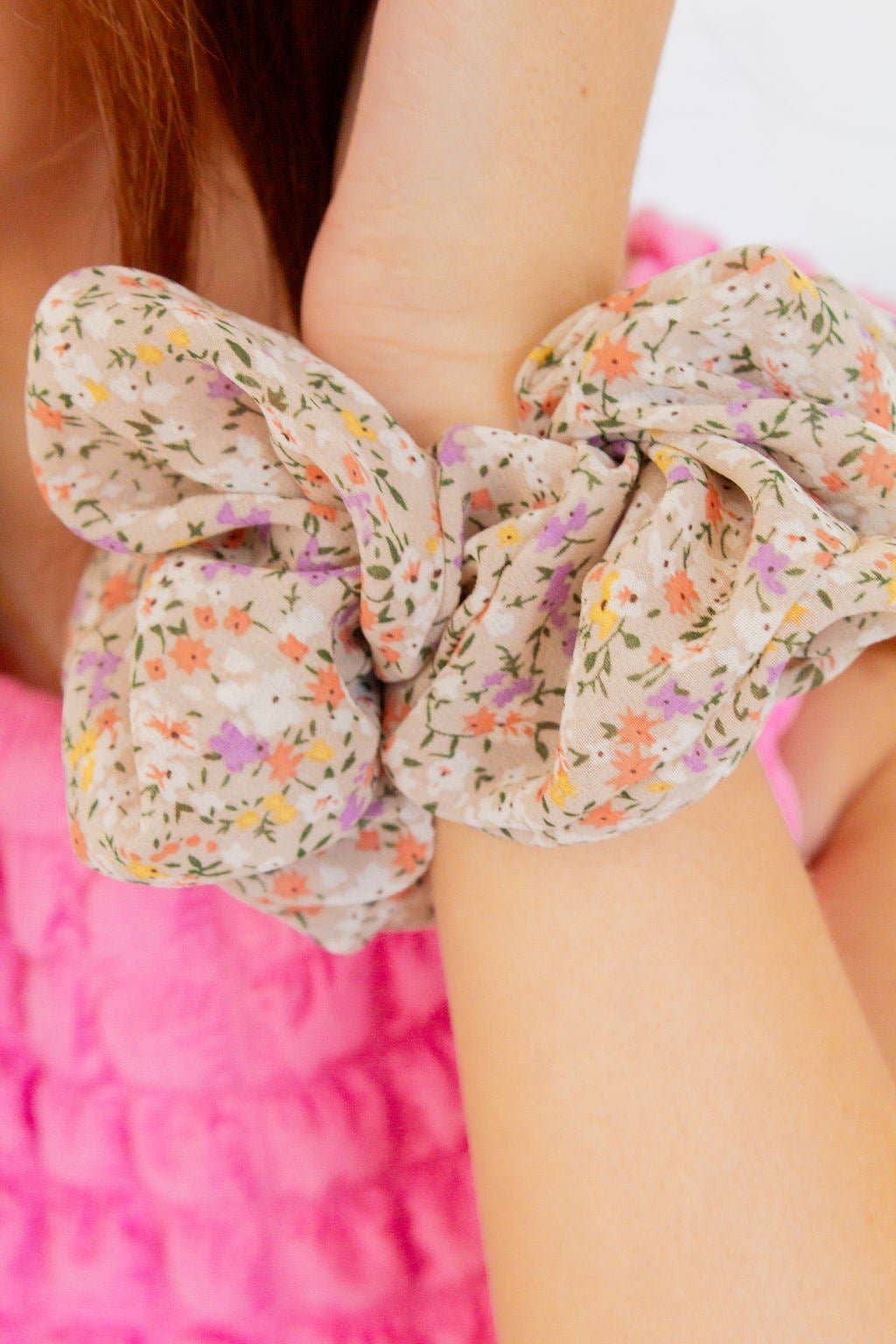 Whimsy Floral Large Scrunchie