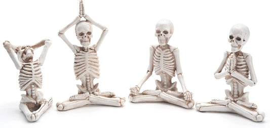 Yoga Skeleton Figurine