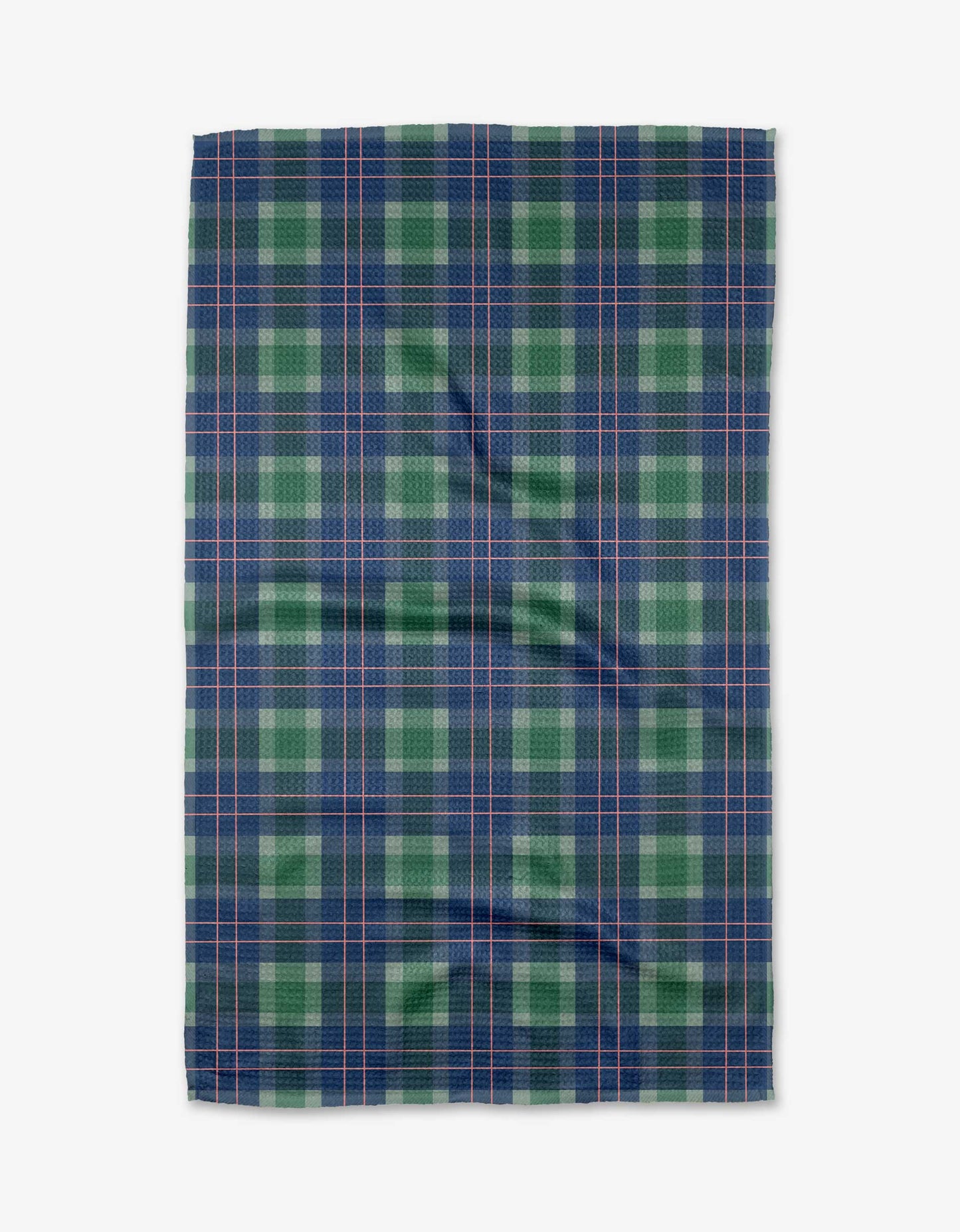 Geometry Winter Plaid Tea Towel