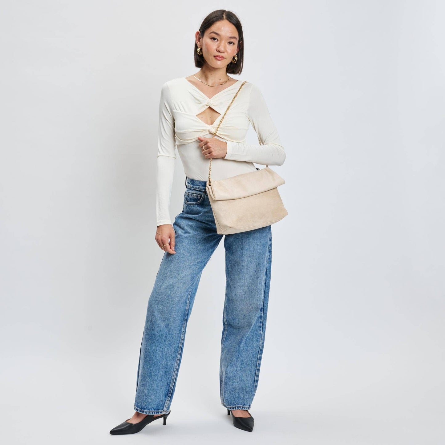 Luxe Cream Crossbody