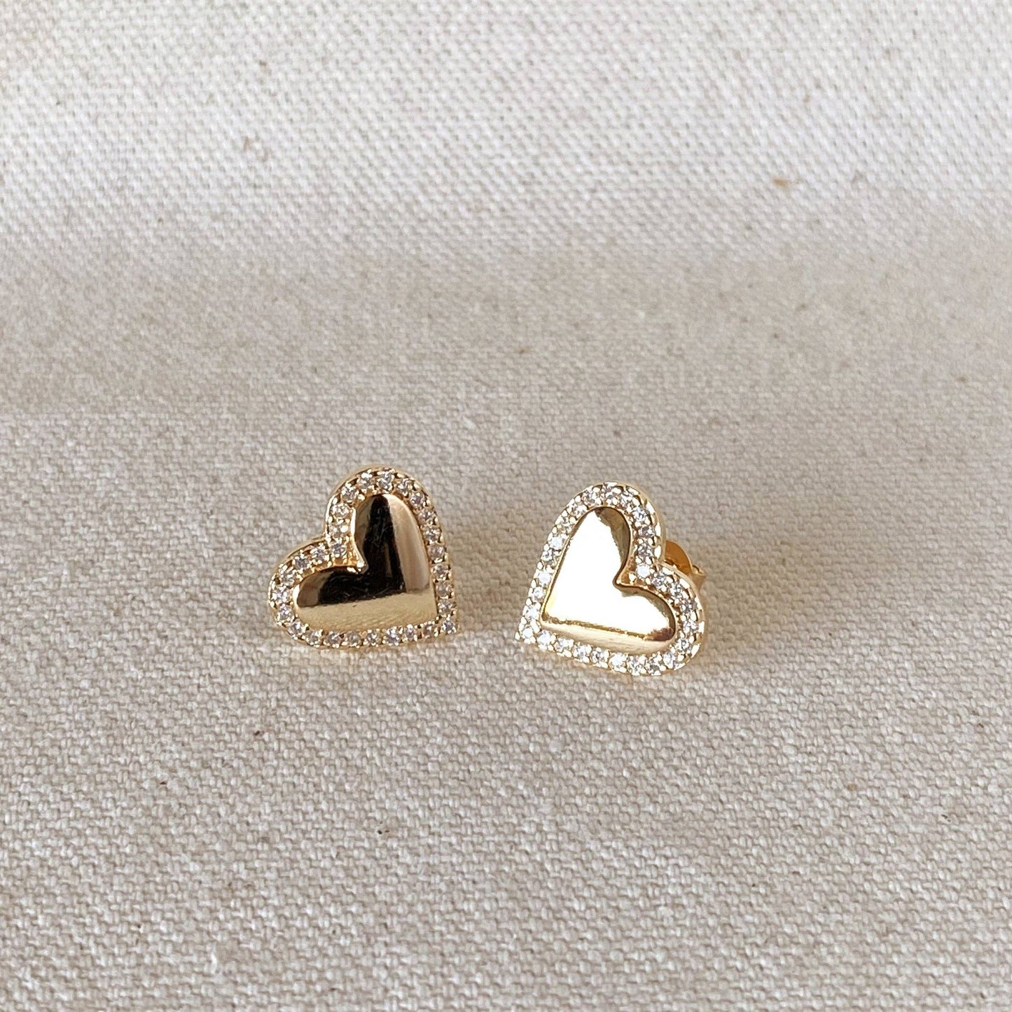 Pillow Heart Studs