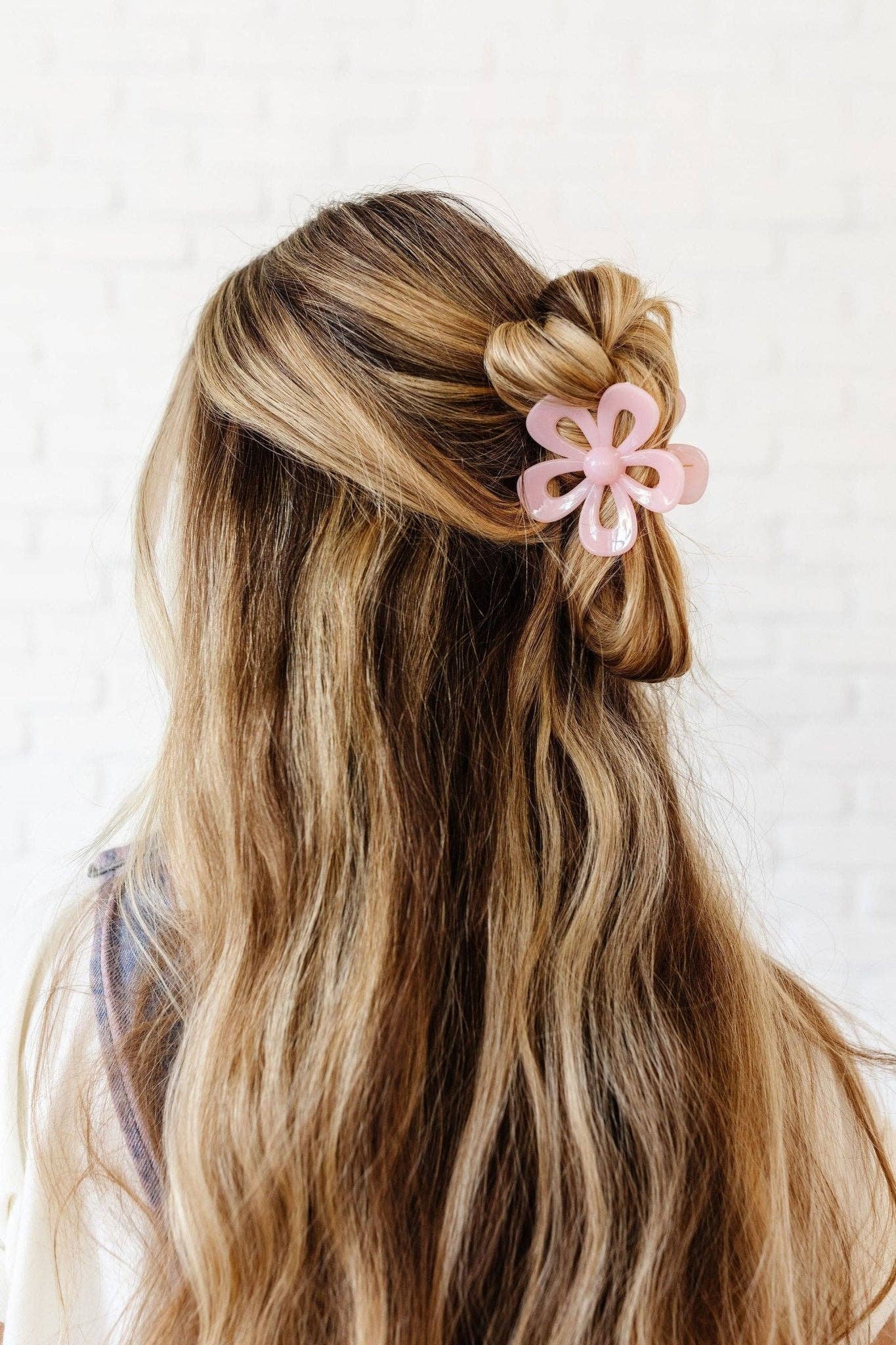 Cutout Flower Claw Clip