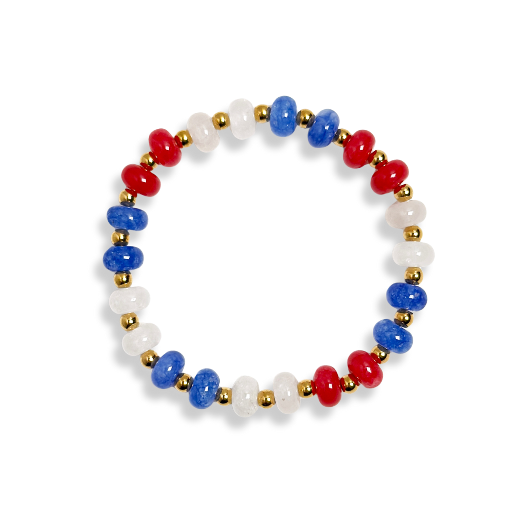 USA Gemstone Candy Bracelet