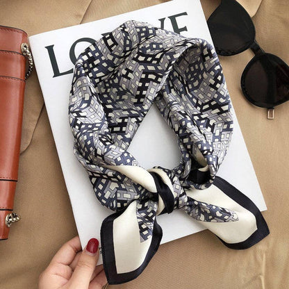 Retro Chic Silk Scarf