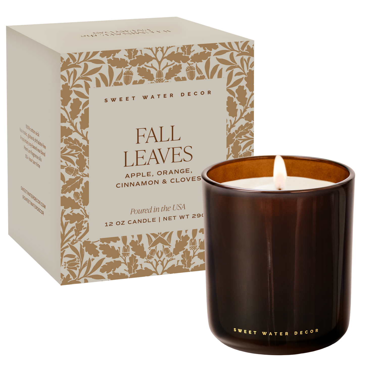 Fall Leaves Boxed Soy Candle
