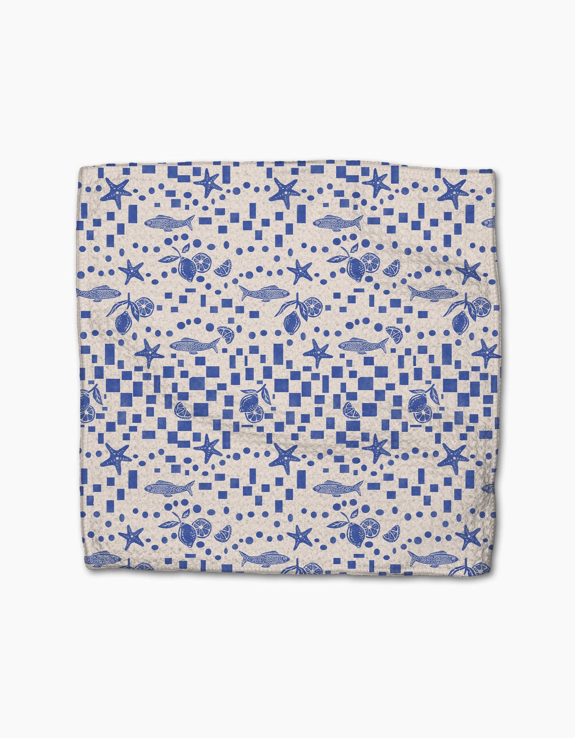 Geometry Santorini Tile Dishcloth Set