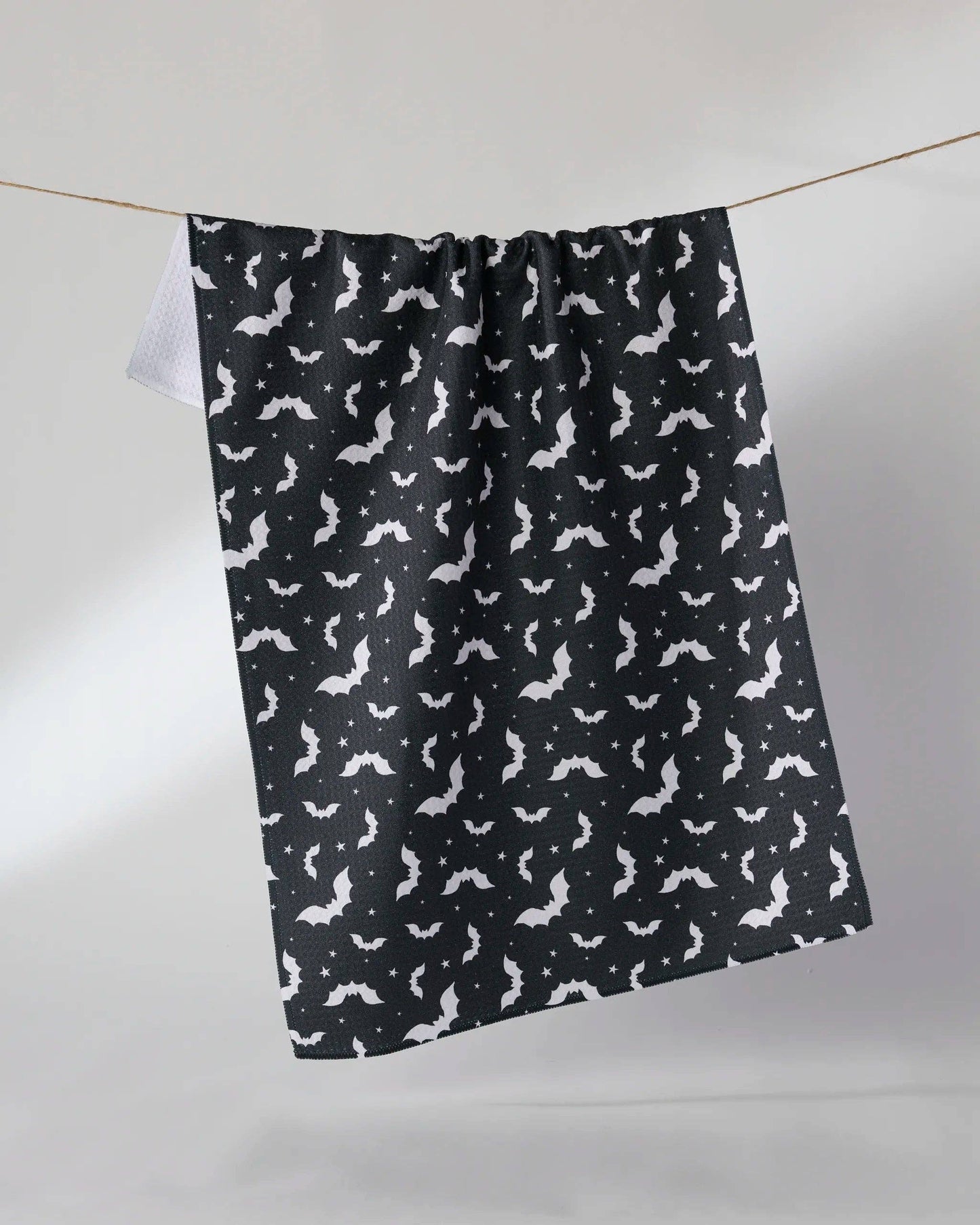Geometry Batty Night Tea Towel