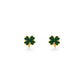 Lucky 4 Leaf Clover Studs