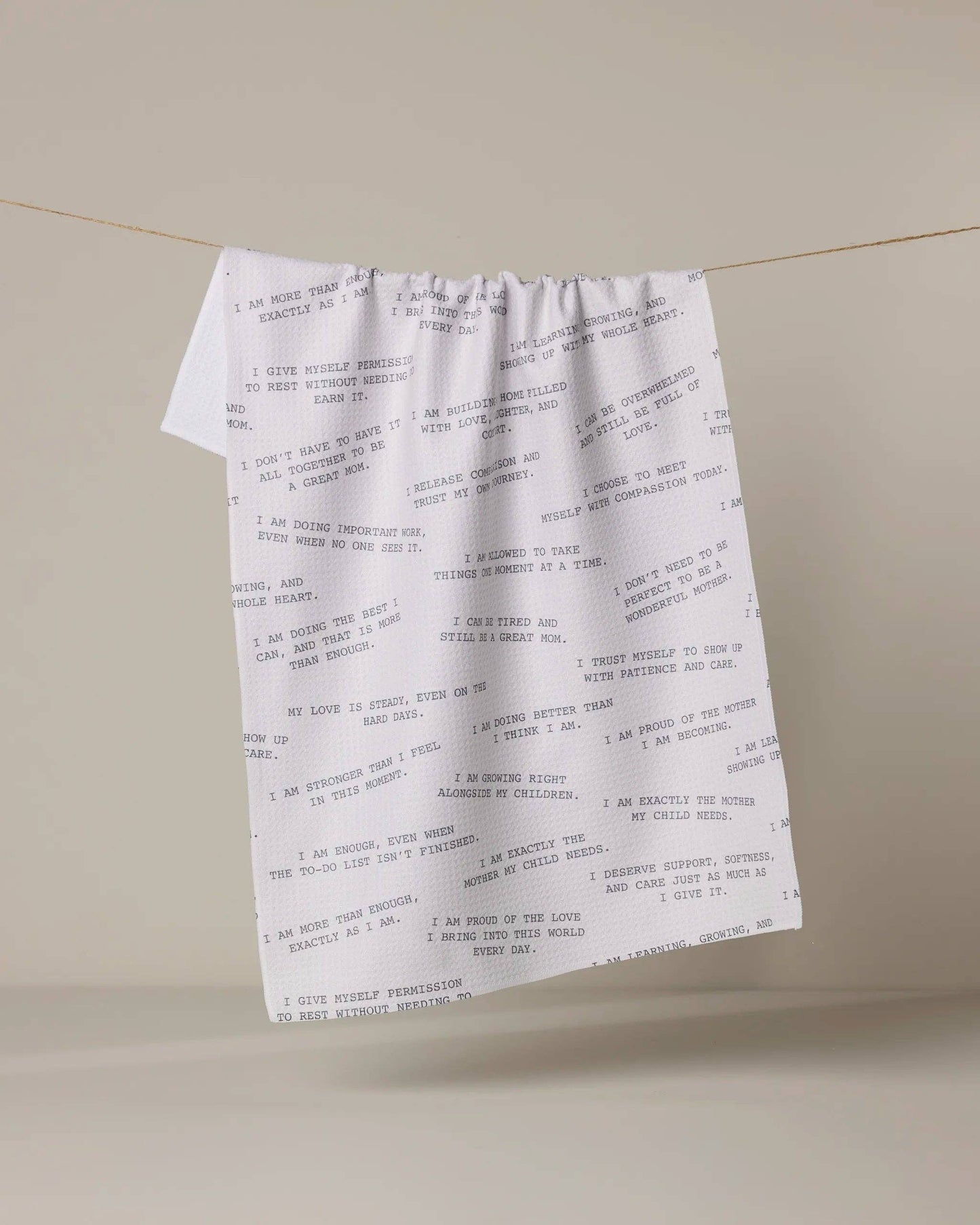 Geometry Reminders for Mom Tea Towel