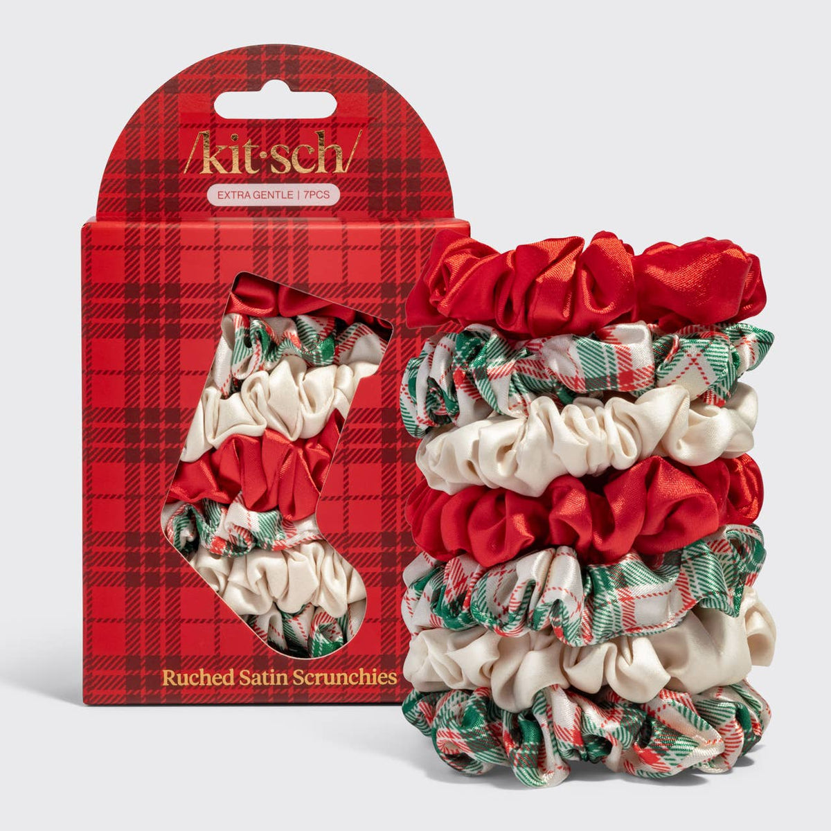 Holiday Satin Scrunchies