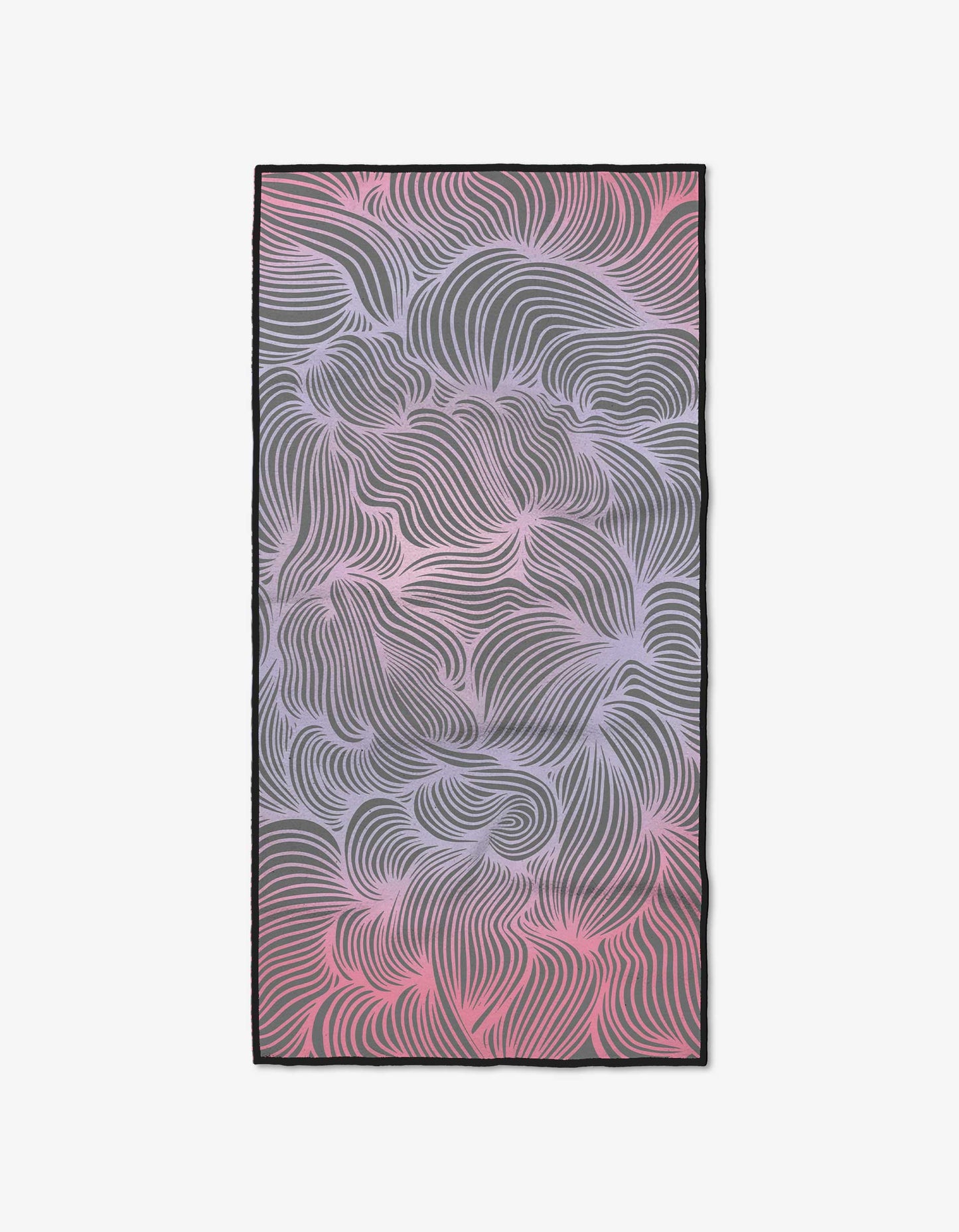 Geometry Pink Vibrations Fitness Towel