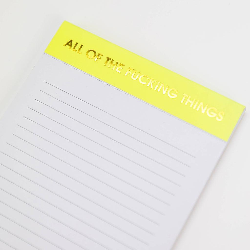 All Of The F*cking Things  Notepad