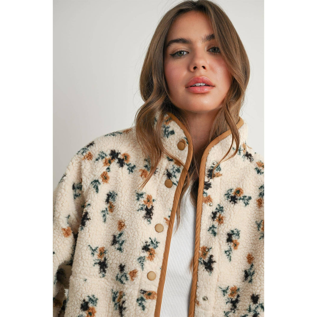 Floral Fleece Jacket