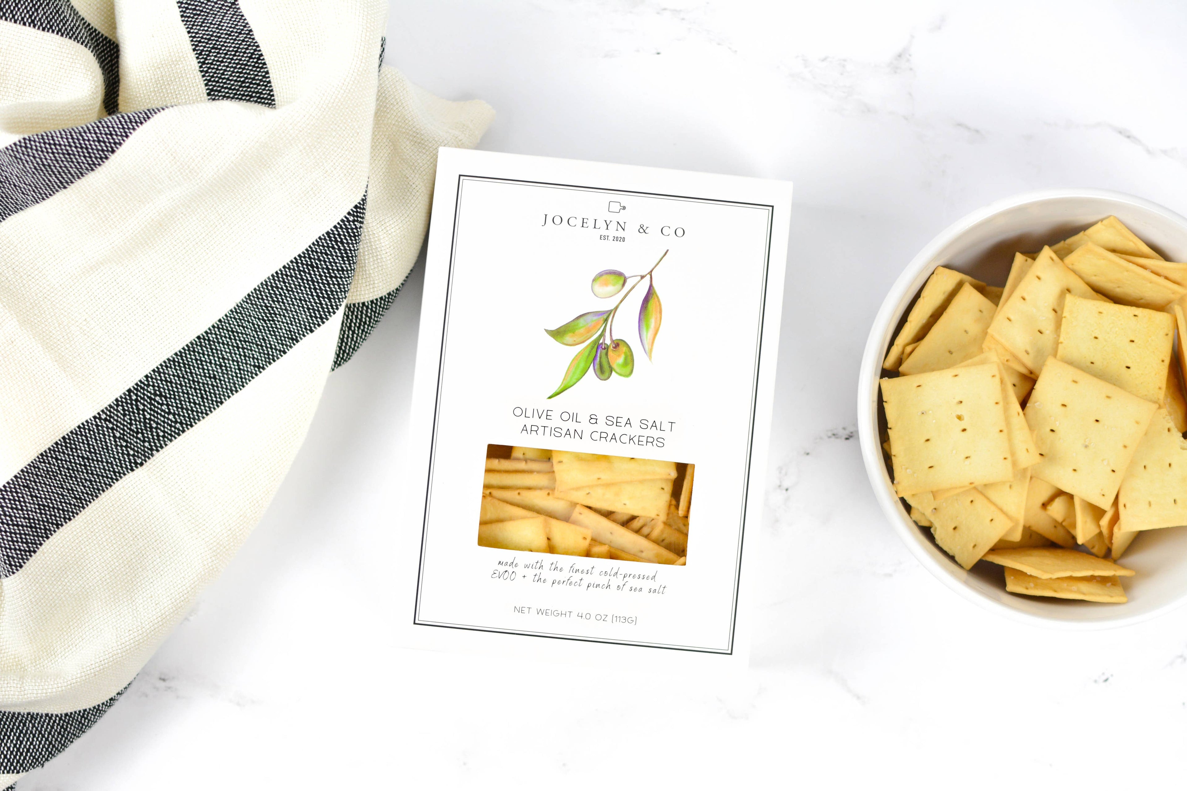Olive Oil & Sea Salt Crackers