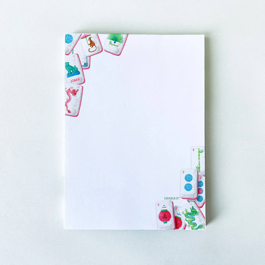 Mahjong Themed Notepad