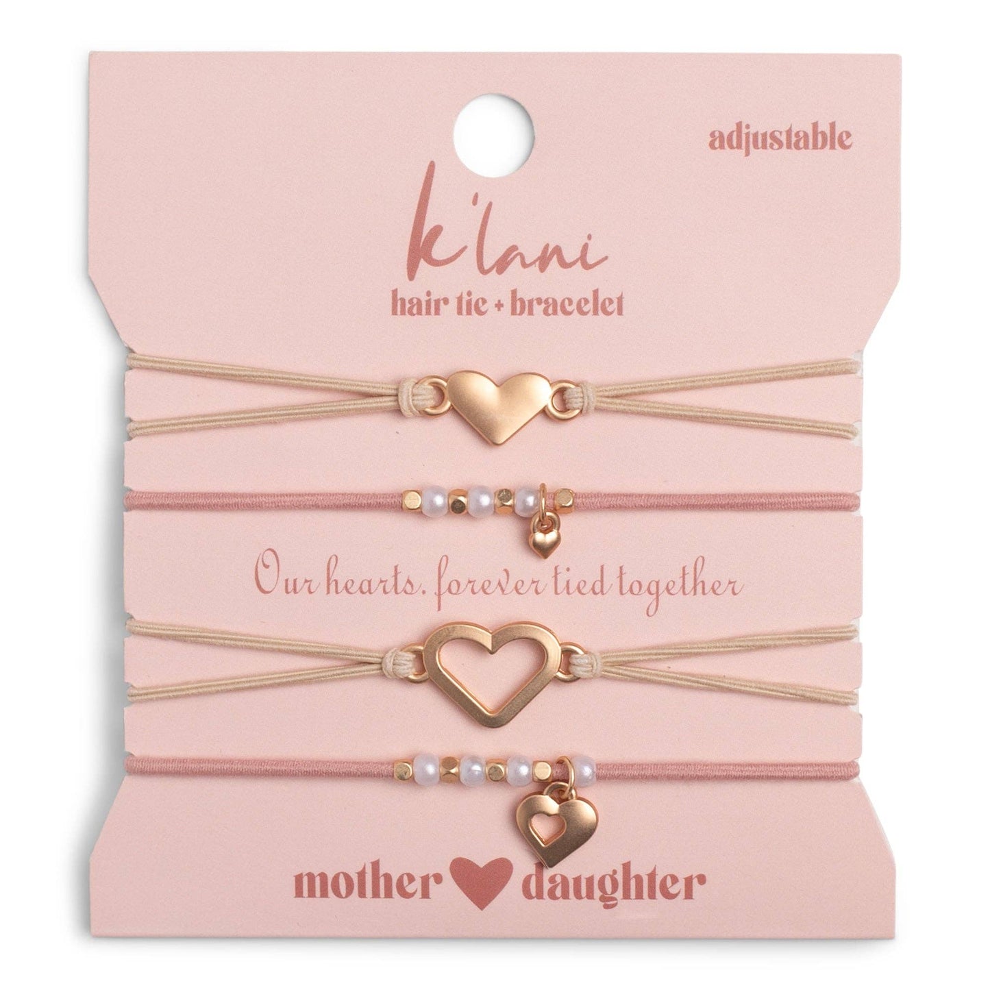 "Mother / Daughter" Hair Tie Bracelets