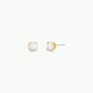 White Opal Earrings