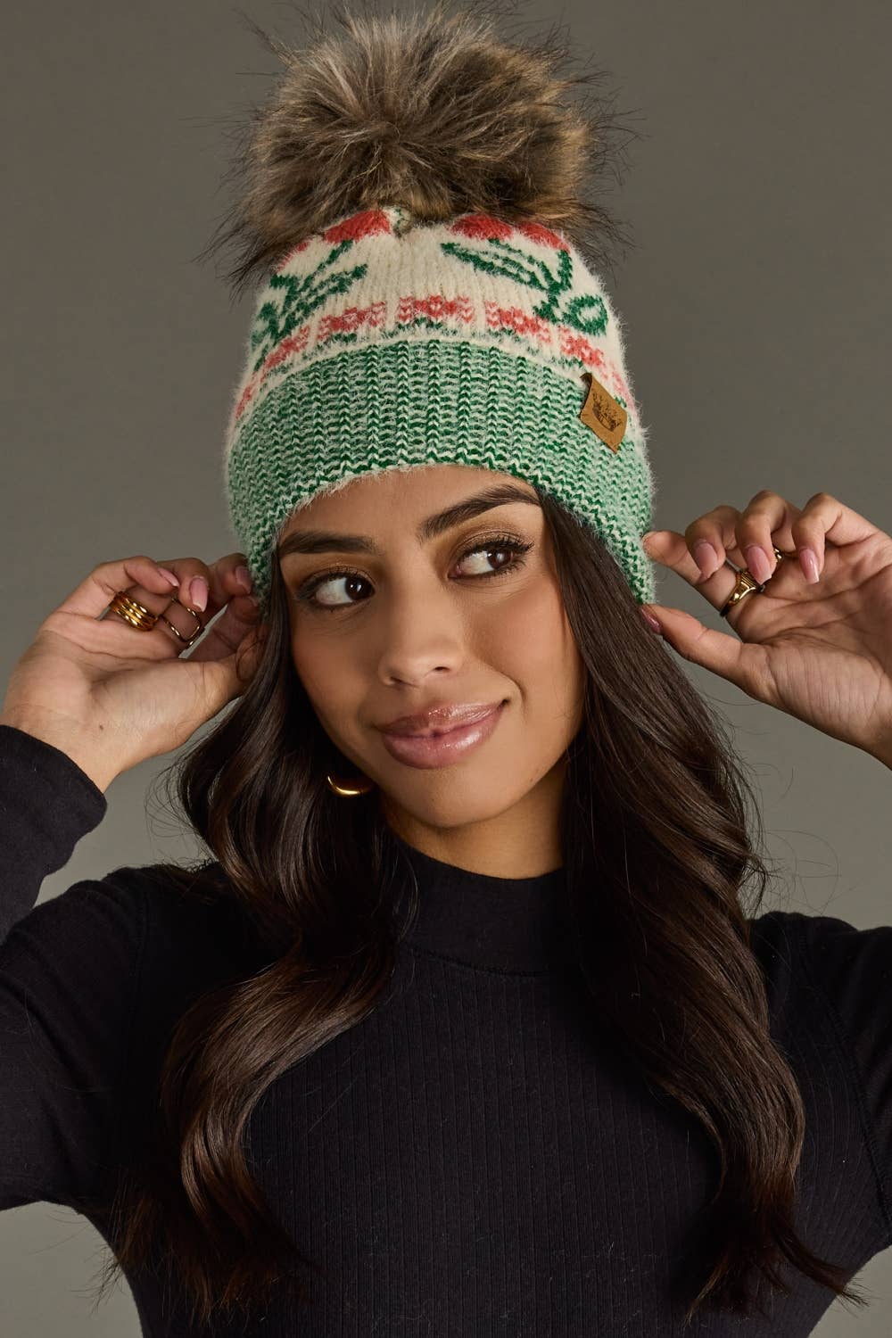 Cherry Pom Hat