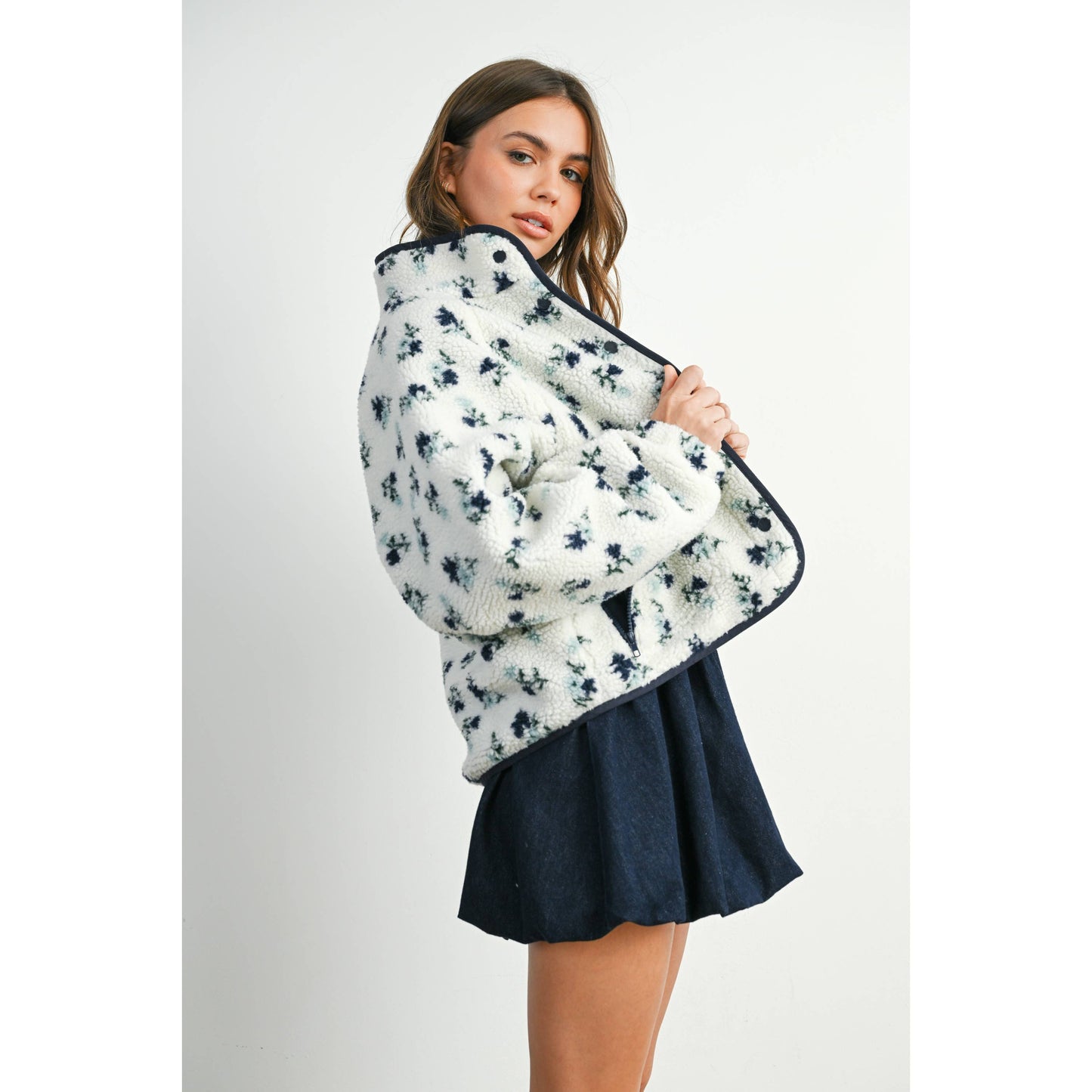 Floral Fleece Jacket