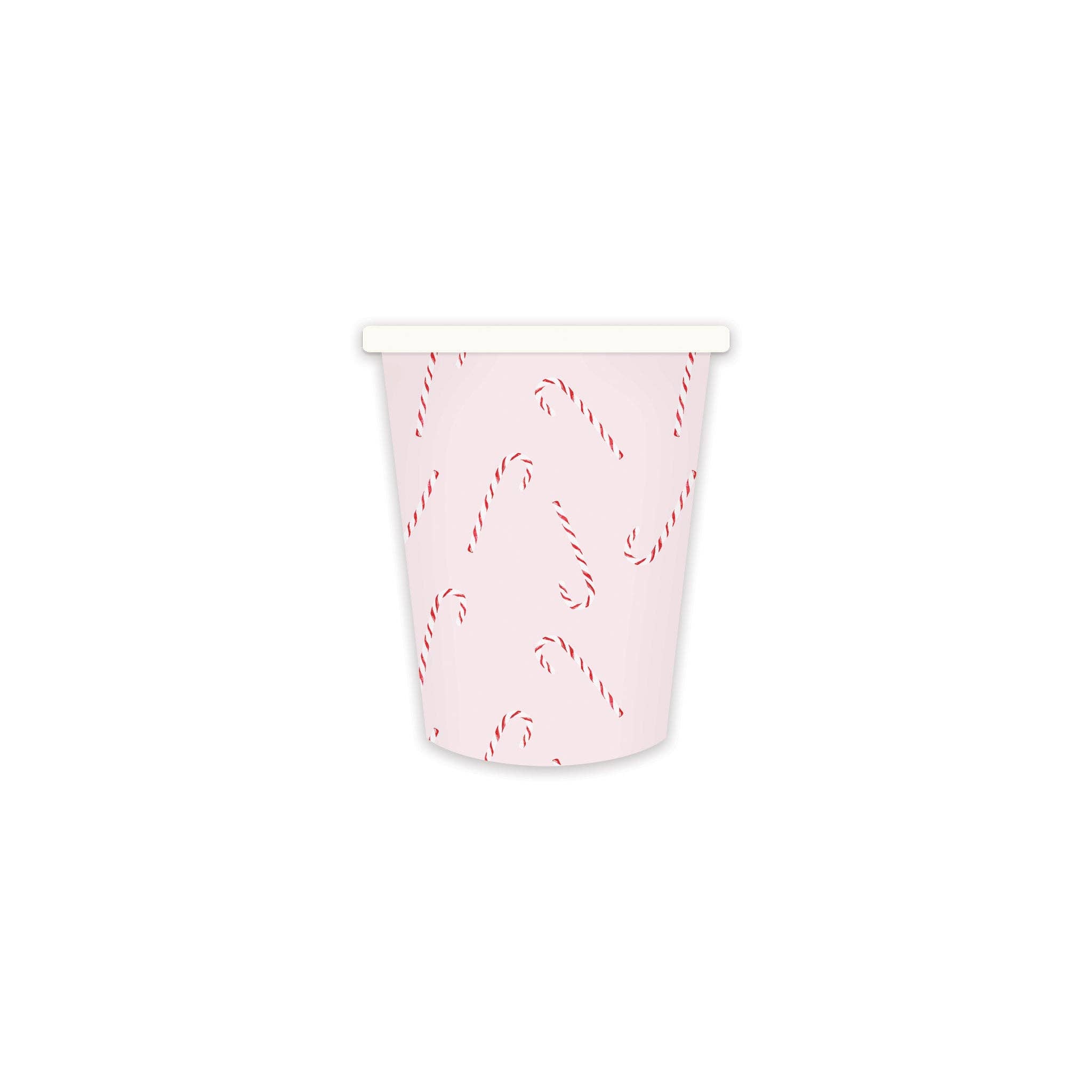 Pink Candy Cane Paper Cups