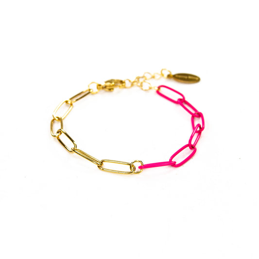 Paperclip Gold Chain Bracelet