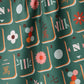 Geometry Moss Tile Toss Tea Towel