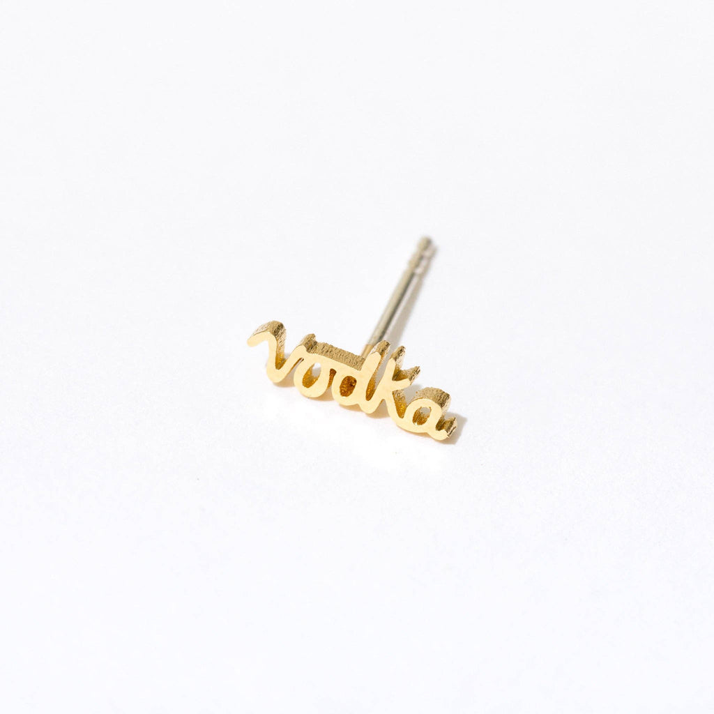 Vodka Stud Single Earring