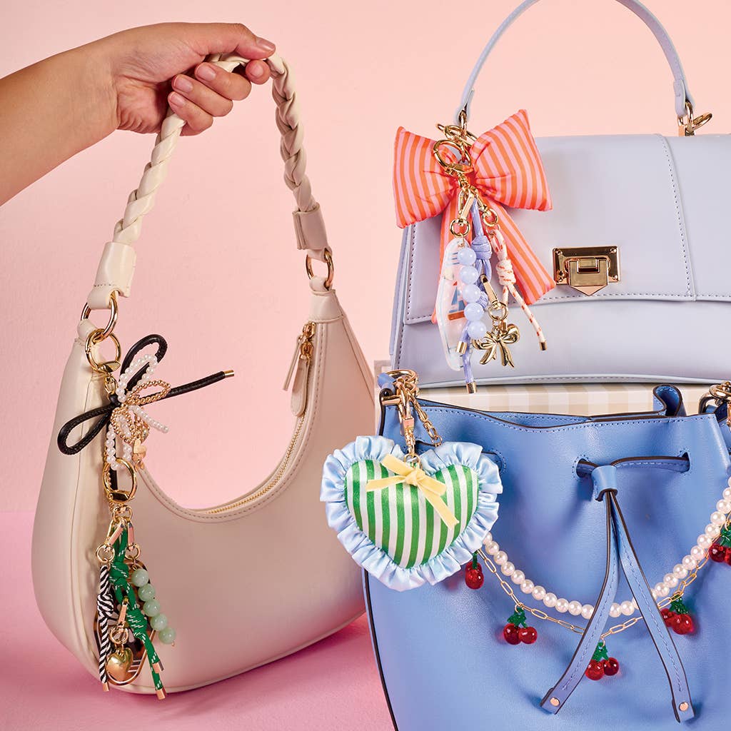 Layered Bow Bag Charm