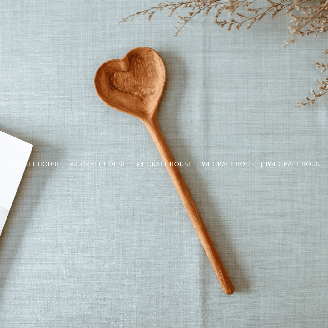 Heart Shaped Wooden Spoon