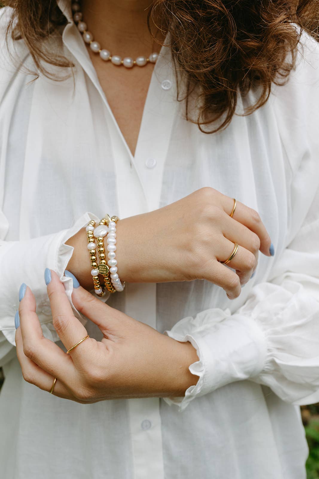 Half Pearl Bracelet - Water Resistant