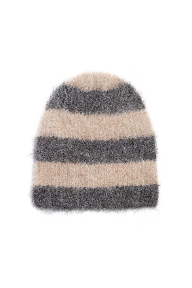 Alpaca Colorblock Knit Hat