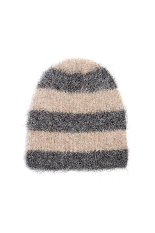 Alpaca Colorblock Knit Hat