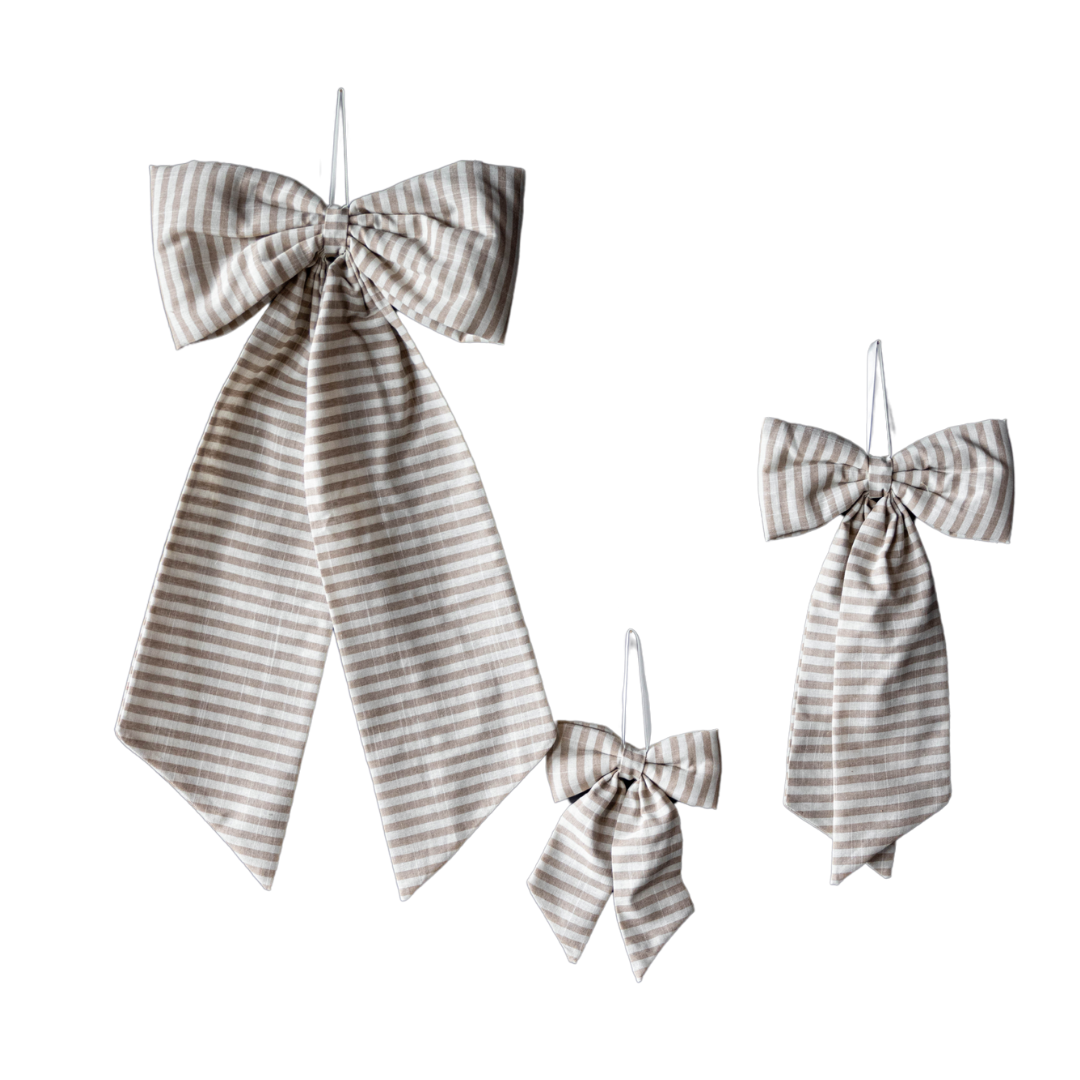 Striped Fabric Bow