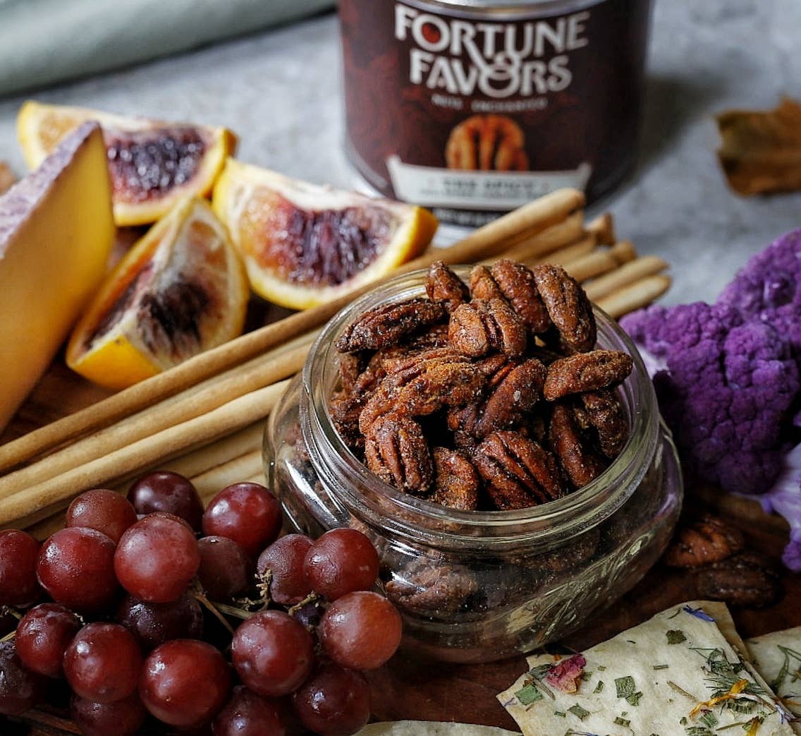 The Spicy Candied Pecans