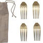 Set of 6 Fork Cheese Markers