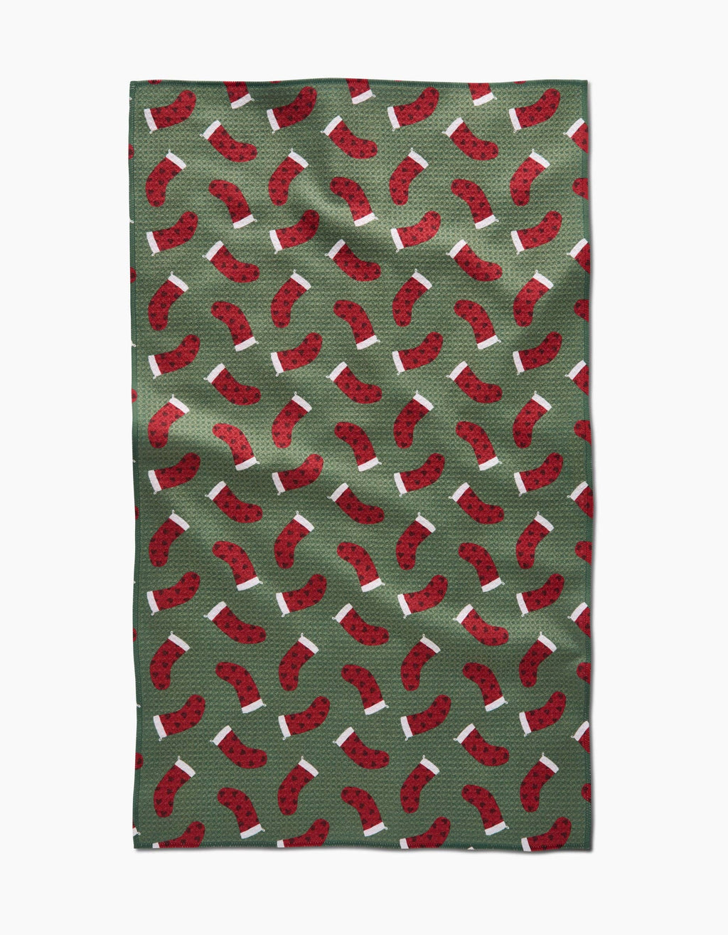 Geometry Heart Stockings Tea Towel