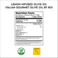 Gourmet Lemon-Infused Italian Extra Virgin Olive Oil