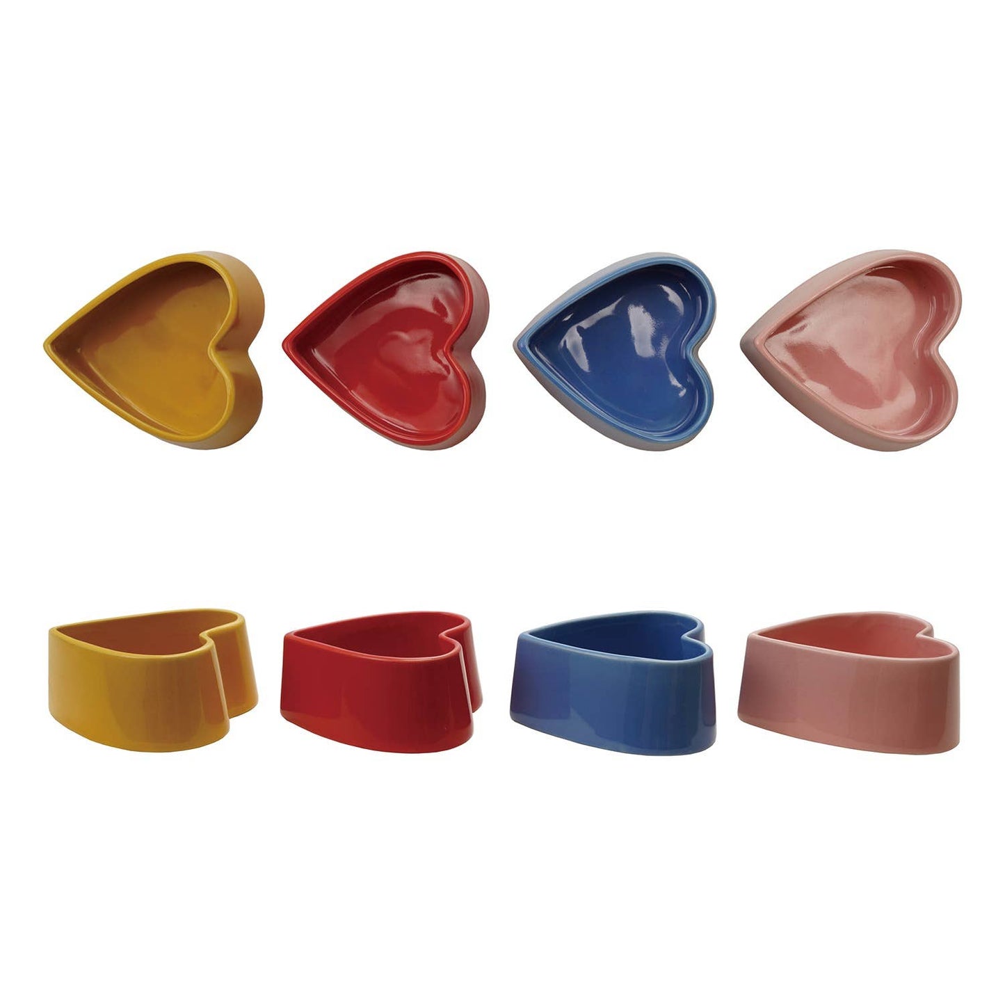 Stoneware Heart Shaped Pinch Pot