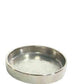 Green Pillar Candle with Aluminum Plate