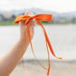 Satin Ribbon Long Bow Clip