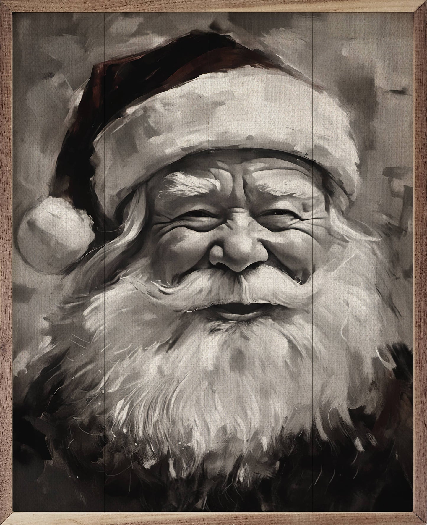 Santa in Black & White