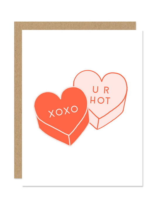 Candy Hearts Valentine's Card