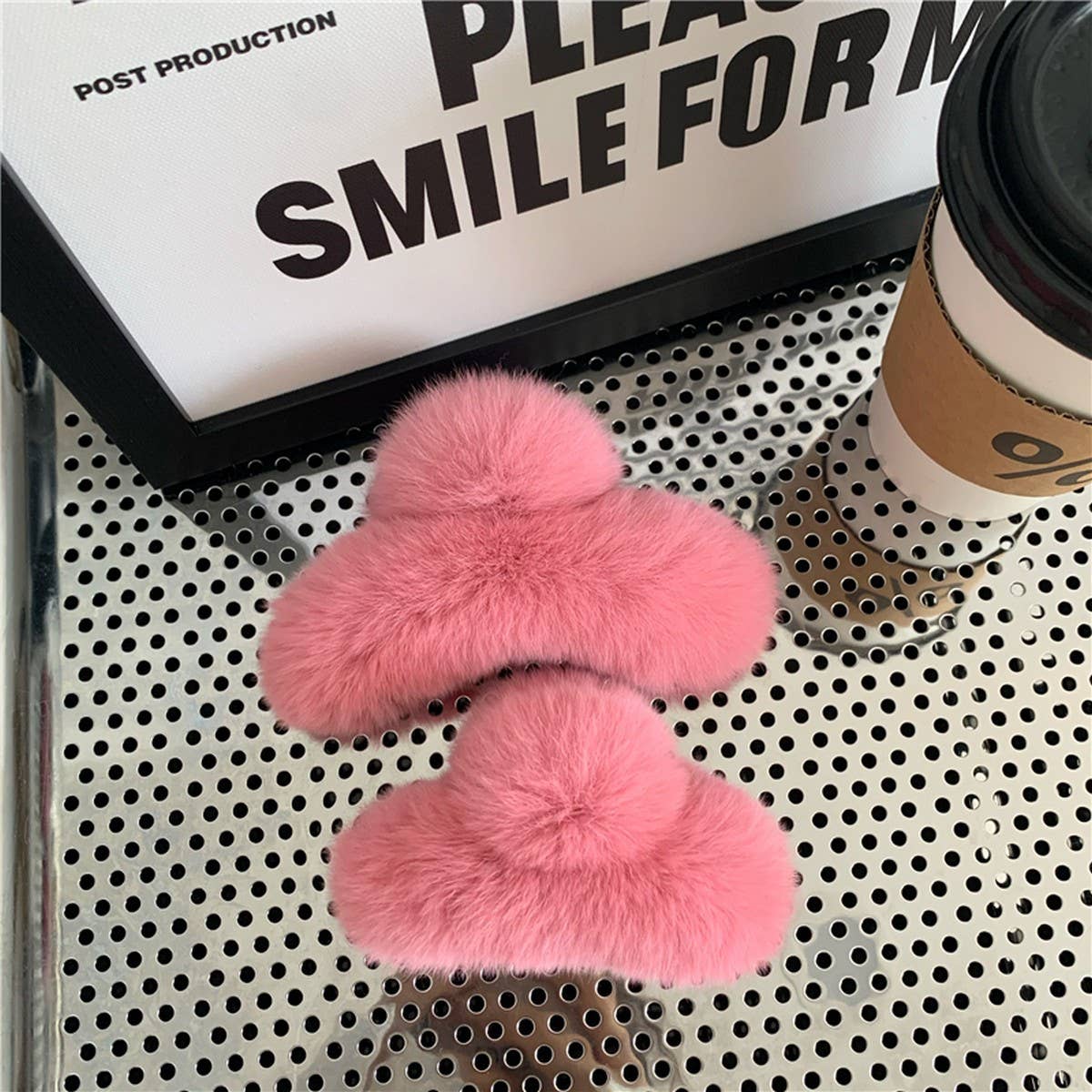 Rabbit Fur Hair Claw