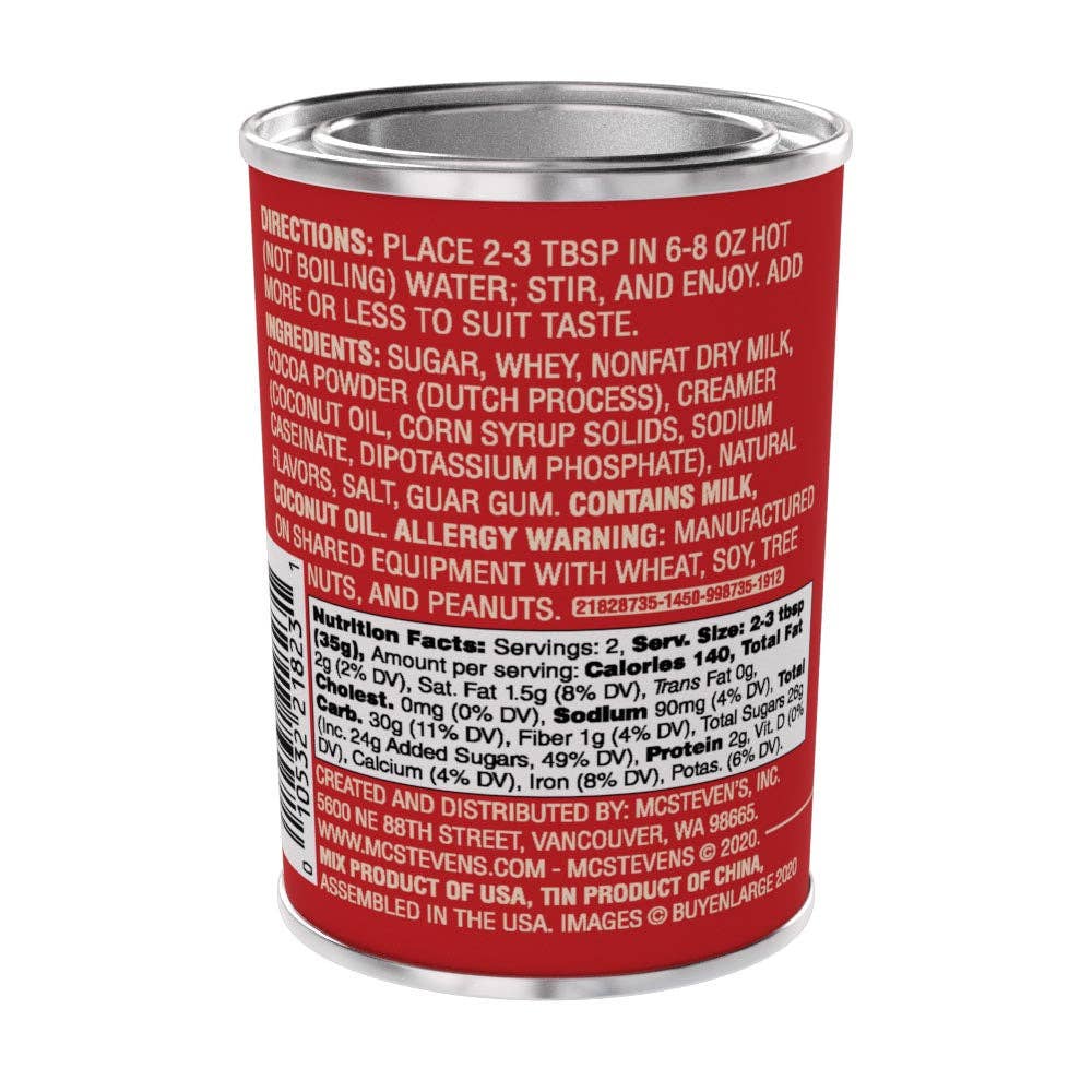 Vintage Santa's Favorite Peppermint Cocoa Tin